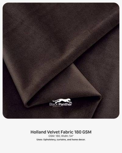 Holland Velvet Fabric 180 GSM | 54” Width | Upholstery, Curtains & Home Décor in Surat